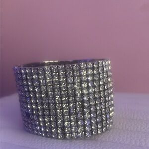 Elegant Silver Crystal Bracelet